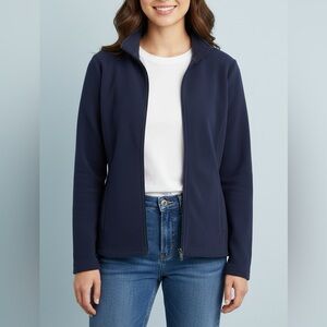 Lands' End Blue Fleece Jacket